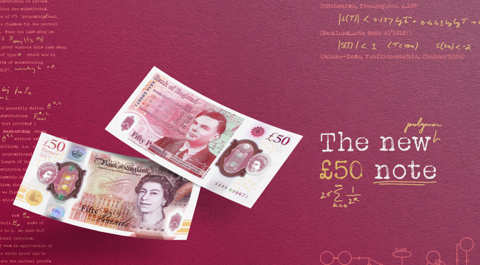 Bank of England putting Alan Turing on new £50 note